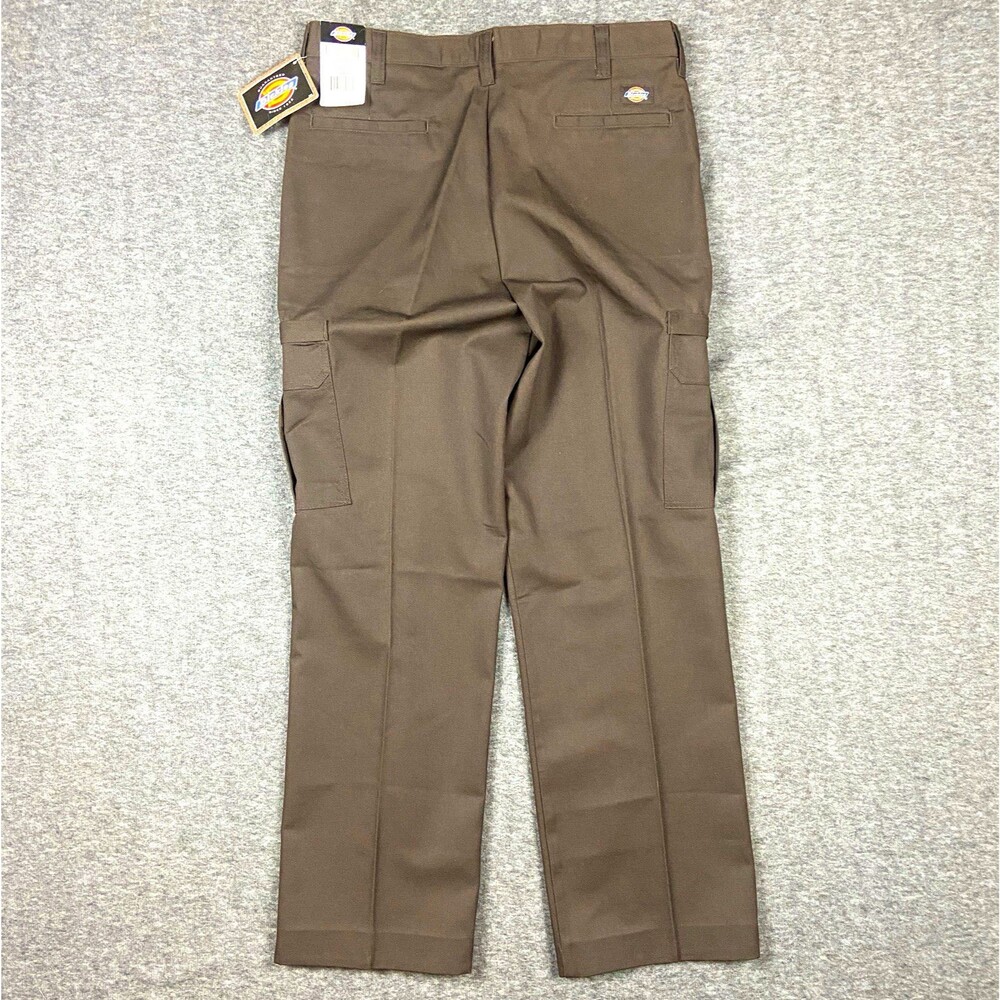 Dickies Cargo Pants Men's 36 UL Brown Twill Workwear Construction Utility
